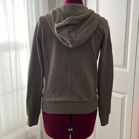 H&M olive zip up sweatshirt - Picture 2 of 2